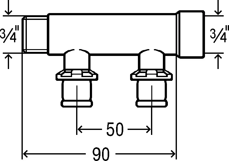 Viega „Sanfix P“ Verteiler 2-fach Viega „Sanfix P“ Verteiler 2-fach