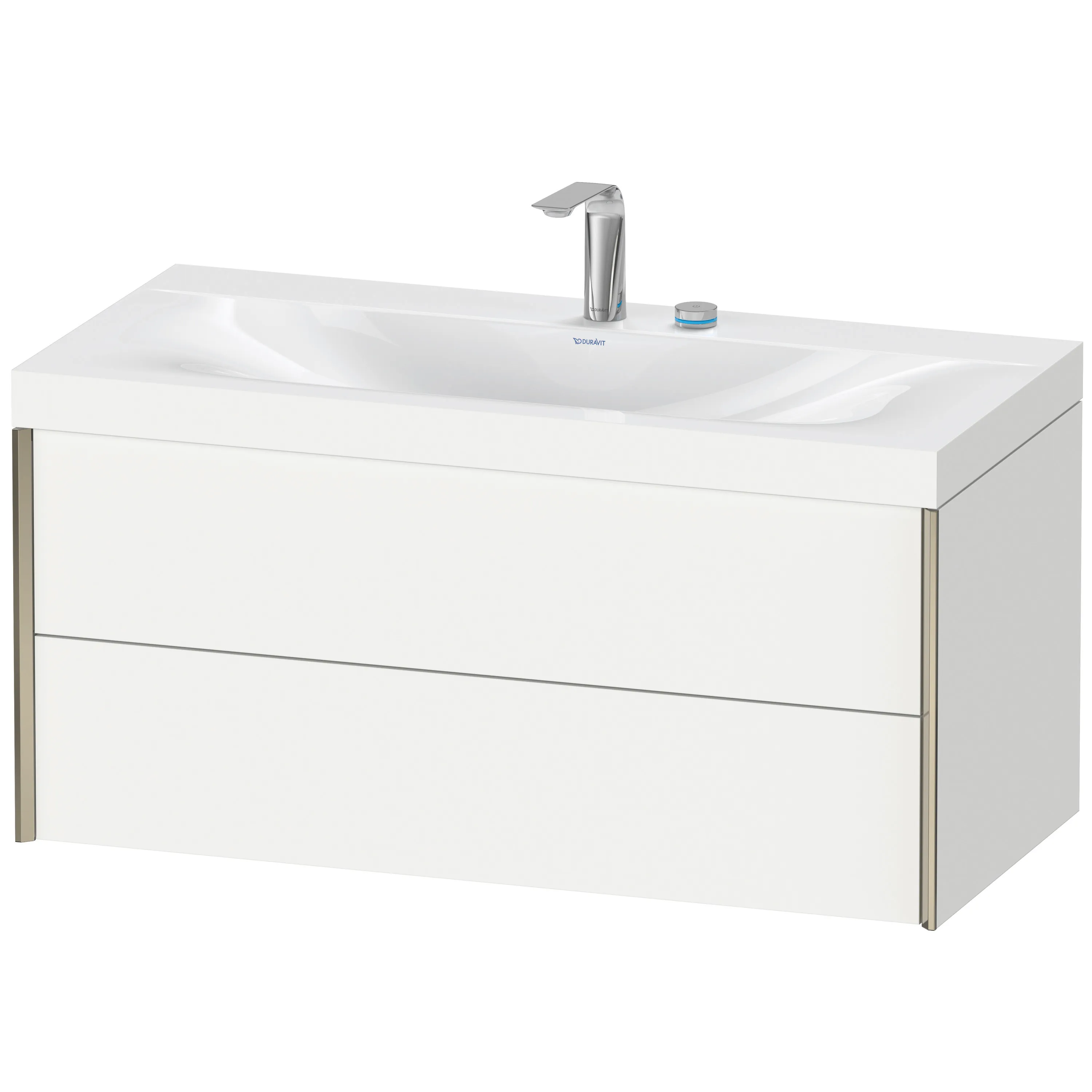 Duravit Waschtischunterschrank wandhängend „XViu“ 100 × 50,3 × 48 cm in Weiß Supermatt