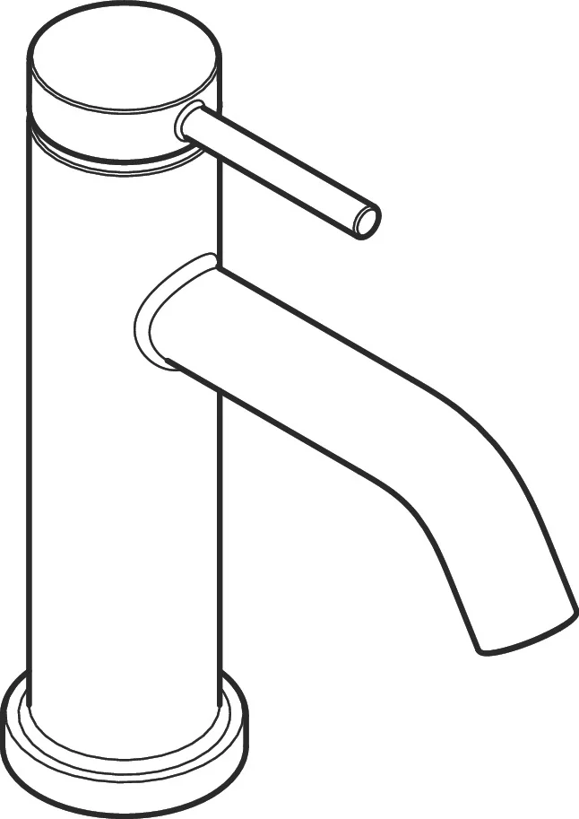 Hansgrohe Tecturis S Standventil 80, Brushed Bronze, Auslaufhöhe 80 mm, Hebelgriff, G 3/8 Anschluss