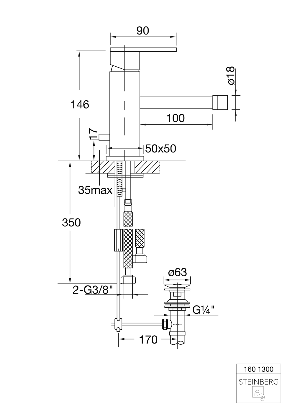 Serie 160 Bidet-Einhebelmischbatterie, mit Ablaufgarnitur, Ausladung: 10 cm Serie 160 Bidet-Einhebelmischbatterie, mit Ablaufgarnitur, Ausladung: 10 cm