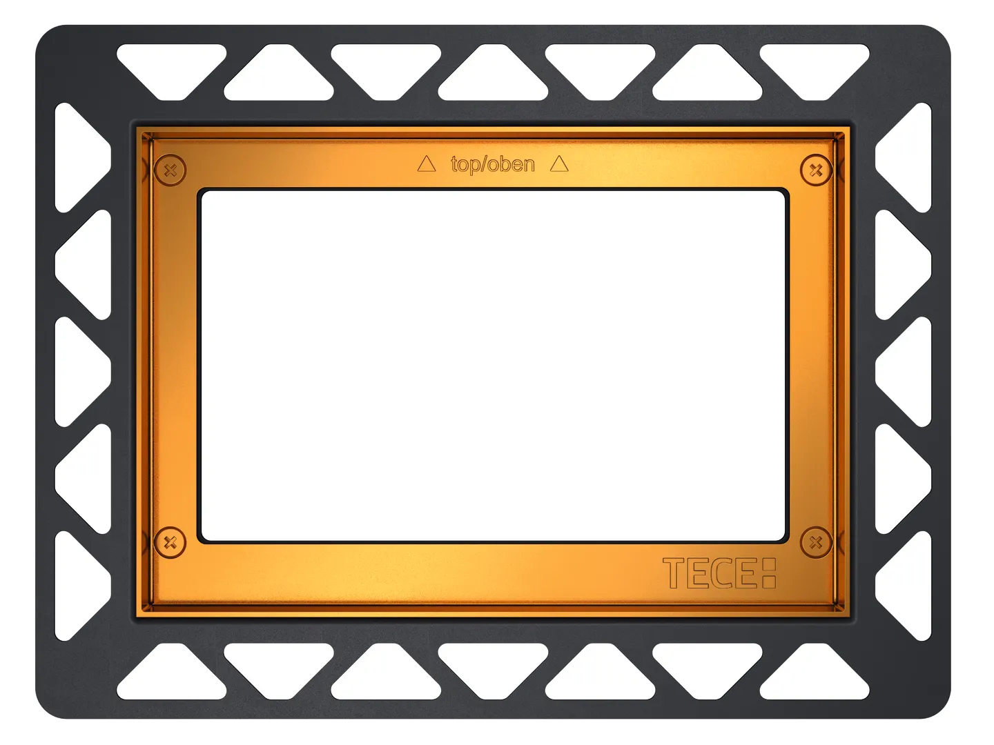 -WC-Einbaurahmen für flächenbündige Montage, vergoldet -WC-Einbaurahmen für flächenbündige Montage, vergoldet