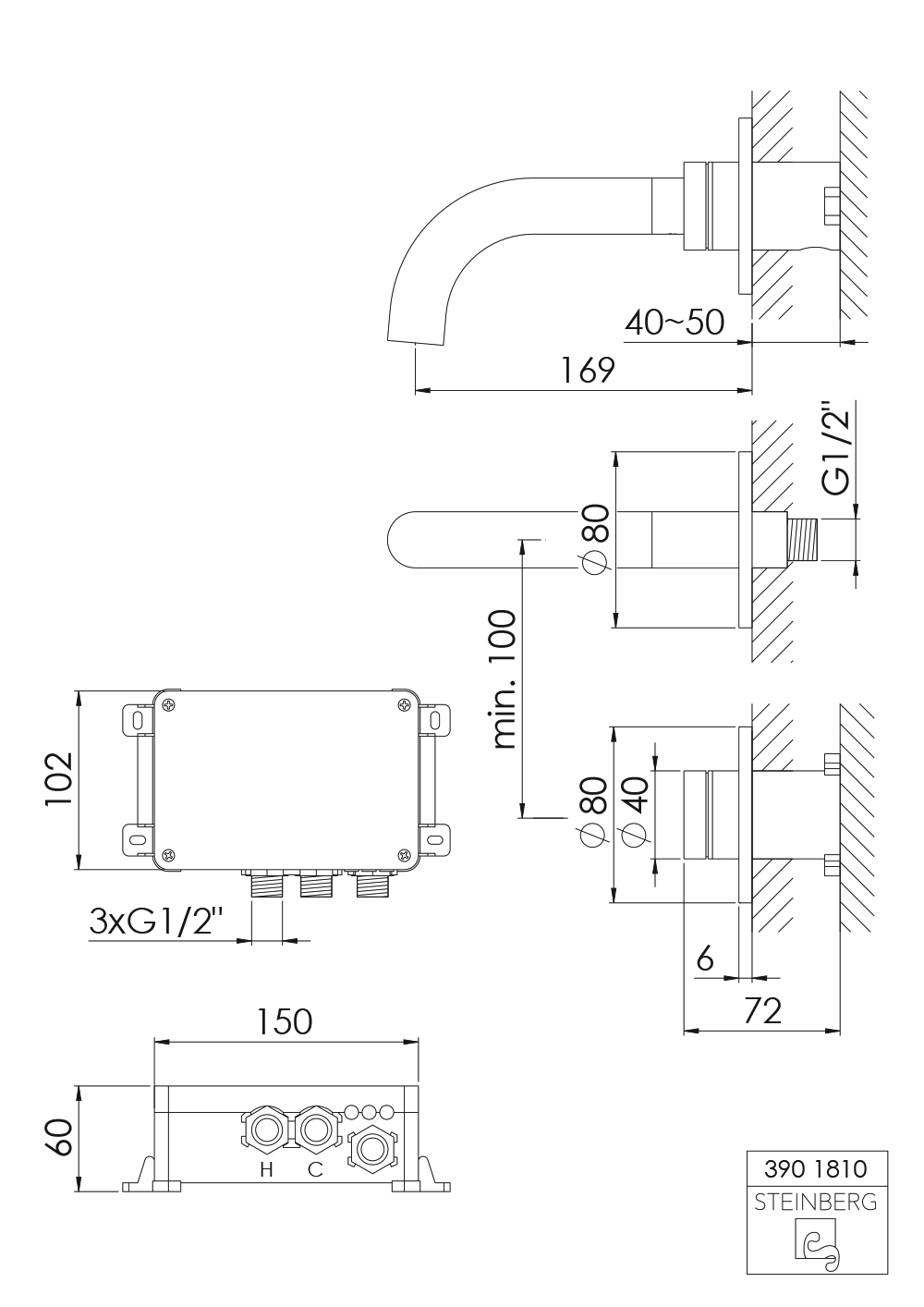 Steinberg Serie 390 Armatur Steinberg Serie 390 Armatur