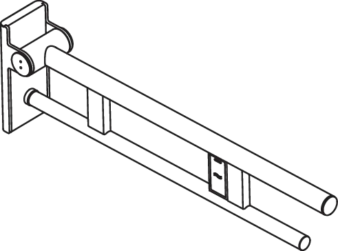 HEWI Toilettenstütze „System 900“, Befestigung verdeckt HEWI Toilettenstütze „System 900“, Befestigung verdeckt