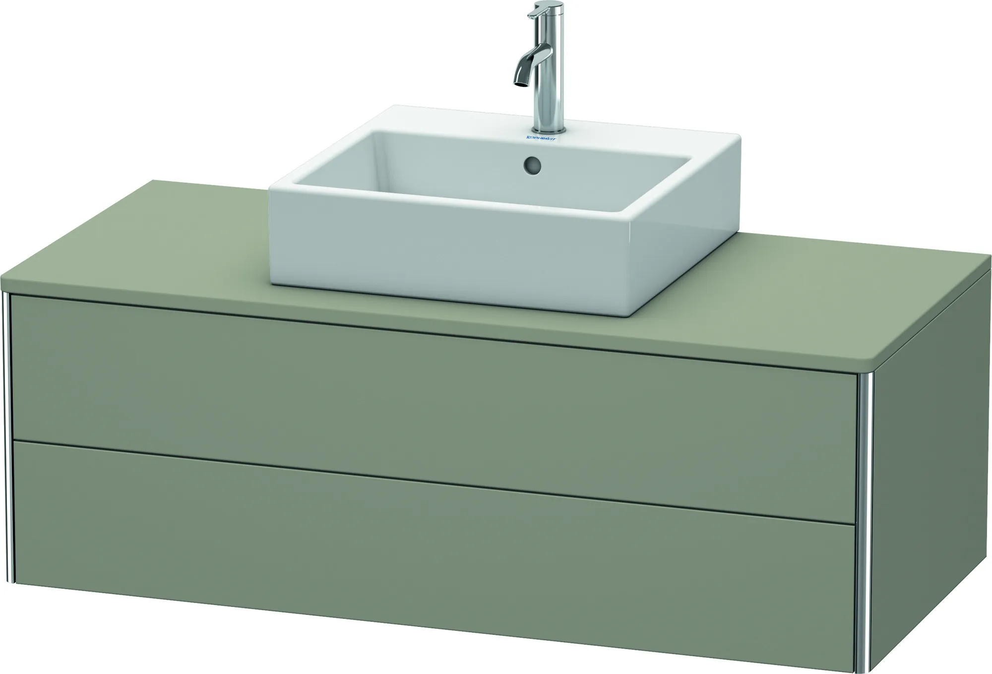 Duravit Waschtischunterschrank wandhängend „XSquare“ 120 × 40 × 54,8 cm Steingrau Seidenmatt Duravit Waschtischunterschrank wandhängend „XSquare“ 120 × 40 × 54,8 cm Steingrau Seidenmatt