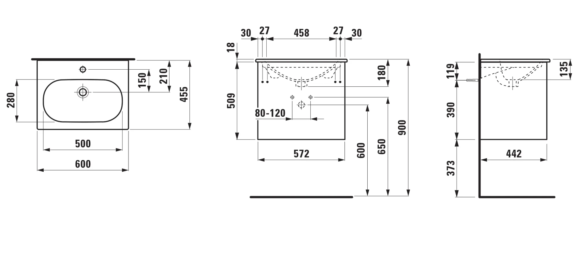Laufen Badmöbelset inkl. Waschtisch „LUA“ 600 × 455 × 527 mm Laufen Badmöbelset inkl. Waschtisch „LUA“ 600 × 455 × 527 mm
