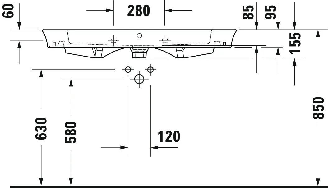 WT/MWT White Tulip, 1050mm, weiß mitÜL,1 HL,u.glasiert,Rückw.geschl. WT/MWT White Tulip, 1050mm, weiß mitÜL,1 HL,u.glasiert,Rückw.geschl.