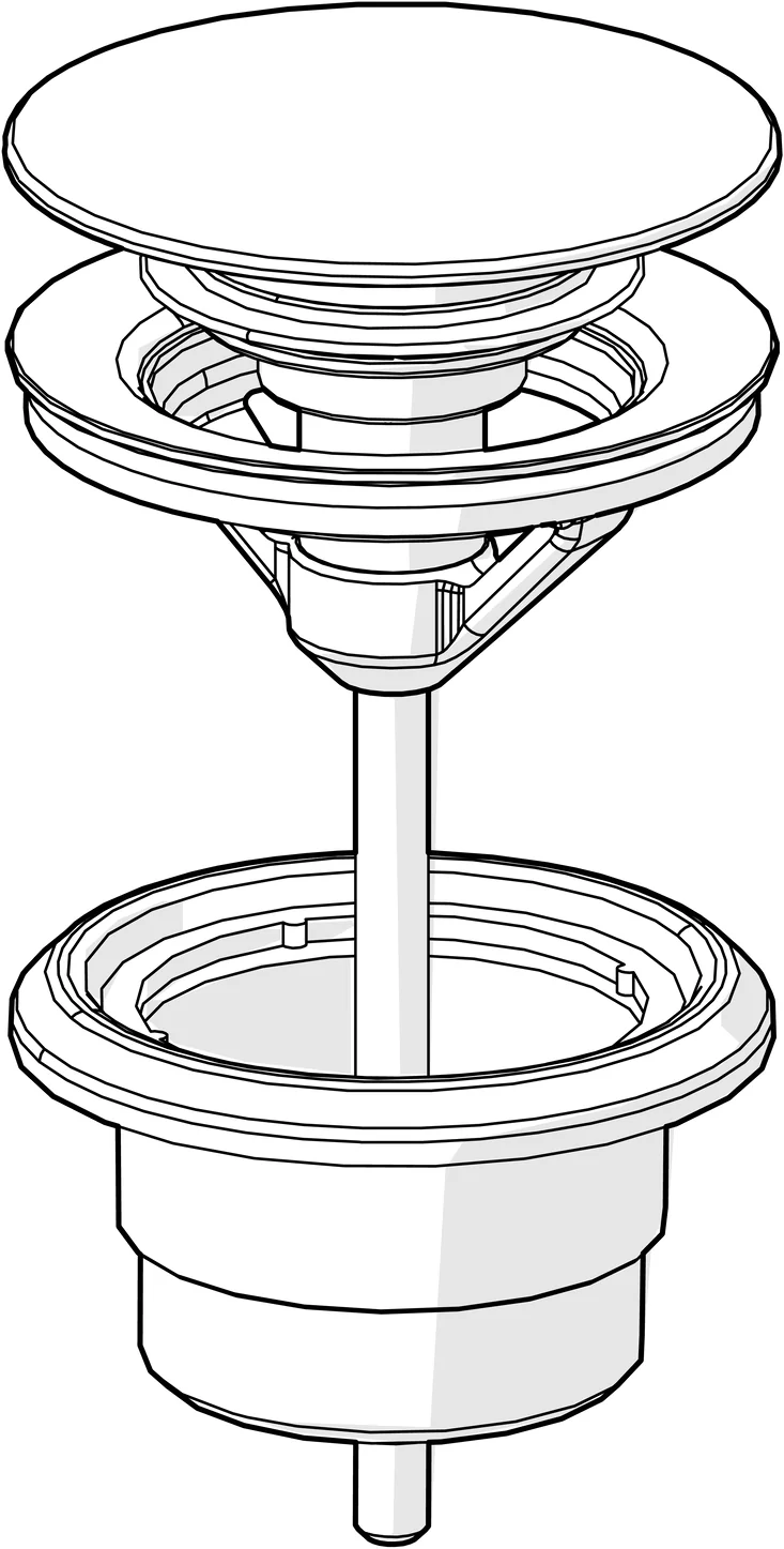 Hansa Hansavantis 2022 Ablaufgarnitur Push-Open Bronze gebürstet G1 ¼ Hansa Hansavantis 2022 Ablaufgarnitur Push-Open Bronze gebürstet G1 ¼