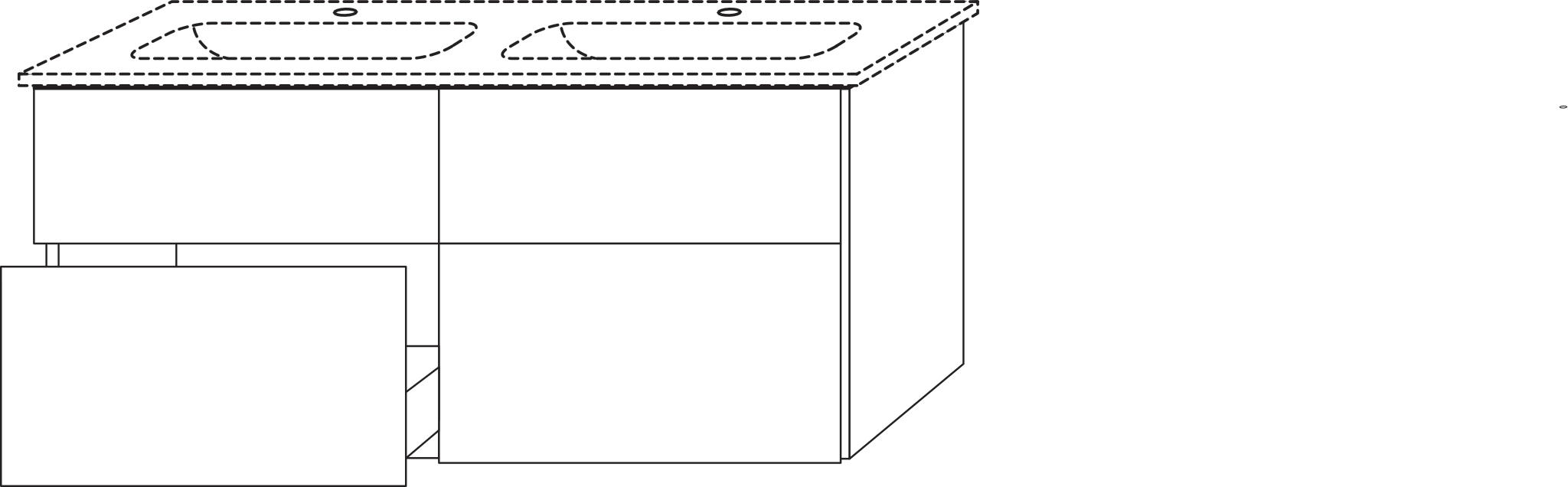 Sanipa Waschtischunterschrank „3way“ passend zu Keramik-Waschtische ME by Starck von Duravit 1270 × 613 × 467 mm in Eiche Nordic, mit Hahnlochbohrung Sanipa Waschtischunterschrank „3way“ passend zu Keramik-Waschtische ME by Starck von Duravit 1270 × 613 × 467 mm in Eiche Nordic, mit Hahnlochbohrung