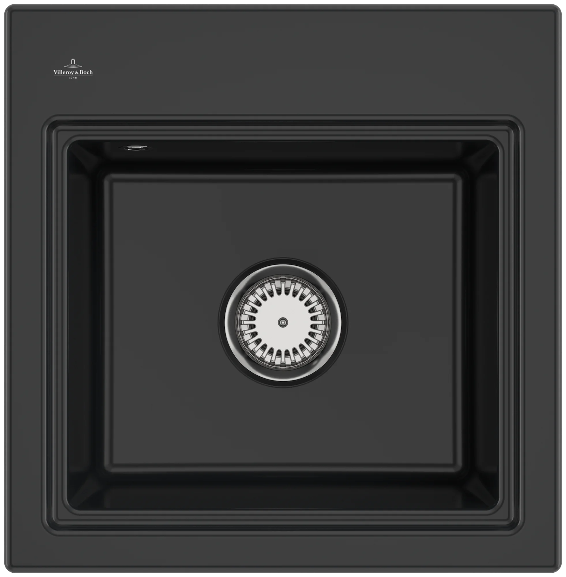 Villeroy & Boch Subway Style 50 S 335A01, Einbauspüle, 500x510mm, Pure Black