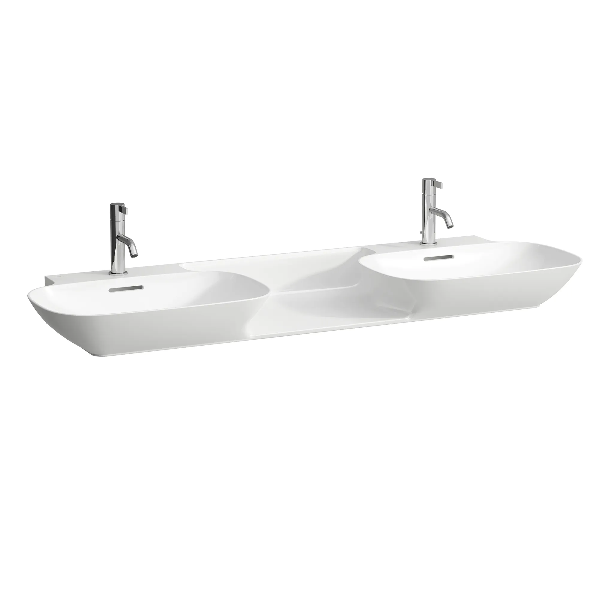 Doppelwaschtisch INO 450x1420x145 1 Hahnloch je Becken mit Überlauf Ablage zwischen den Becken weiß Becken: links und rechts / Farbe: weiß / Größe: 142 × 45 cm / Hahnlochbohrung: ohne Hahnlochbohrung / Oberflächenveredelung: ohne Oberflächenveredelung / Überlauf: ohne Überlauf Doppelwaschtisch INO 450x1420x145 1 Hahnloch je Becken mit Überlauf Ablage zwischen den Becken weiß Becken: links und rechts / Farbe: weiß / Größe: 142 × 45 cm / Hahnlochbohrung: ohne Hahnlochbohrung / Oberflächenveredelung: ohne Oberflächenveredelung / Überlauf: ohne Überlauf