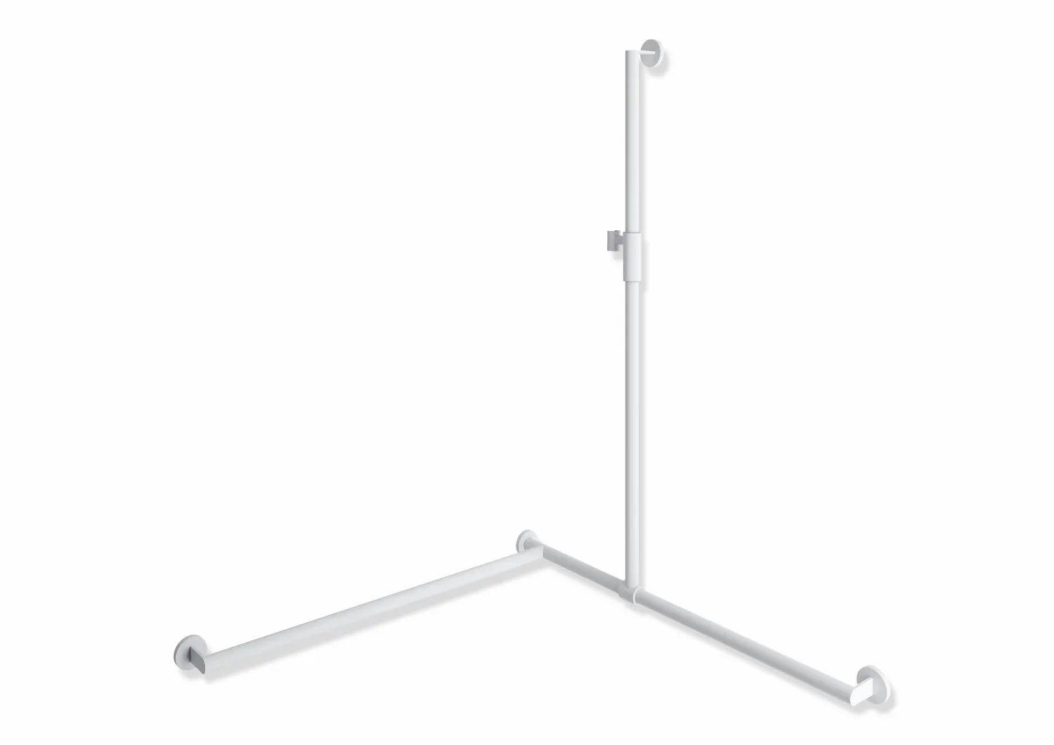 HEWI Duschhandlauf System 900 PG56, links, 1250 mm, Edelstahl, VH