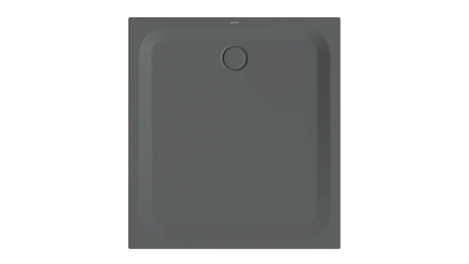 Bette rechteck Duschwanne „BetteUltra“ 1200 × 1100 mm mit BetteAntirutsch Pro, ohne Oberflächenveredelung, ohne Wannenträger, in Raven