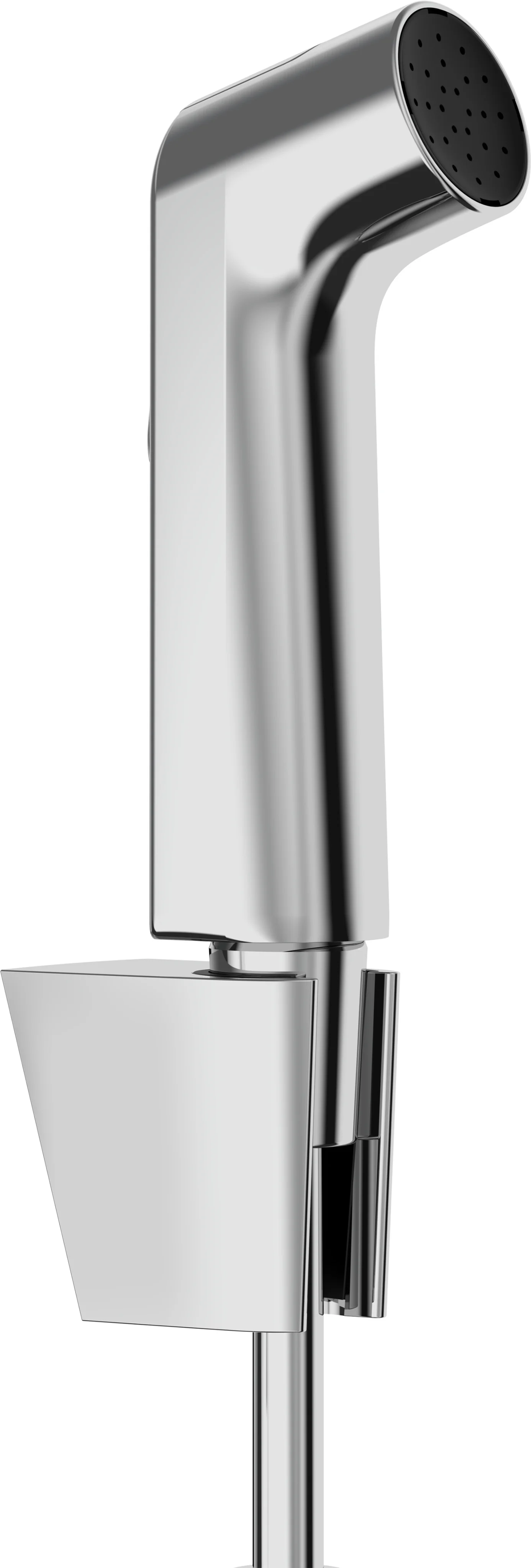 Hansgrohe Bidette Handbrause 1jet S EcoSmart mit Porter S Brausehalter und Brauseschlauch 125 cm, Chrom