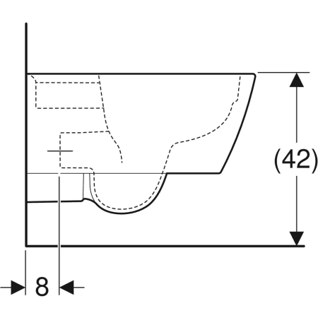 Wand-Tiefspül-WC „iCon Square“ geschlossene Form 35 × 31 × 54 cm in weiß alpin, ohne Spülrand, Befestigung verdeckt Wand-Tiefspül-WC „iCon Square“ geschlossene Form 35 × 31 × 54 cm in weiß alpin, ohne Spülrand, Befestigung verdeckt