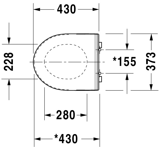 Duravit WC-Sitz „No.1“ 37,3 × 43 × 4,3 cm in, Scharniere Edelstahl Duravit WC-Sitz „No.1“ 37,3 × 43 × 4,3 cm in, Scharniere Edelstahl
