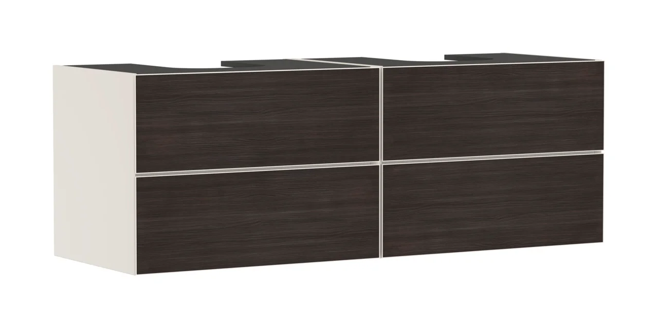 Hansgrohe Xevolos E Waschtischunterschrank Sandbeige Matt, 1.570 x 550 mm, 4 Schubkästen, grifflos mit PushOpen und SoftClose, vormontiert Hansgrohe Xevolos E Waschtischunterschrank Sandbeige Matt, 1.570 x 550 mm, 4 Schubkästen, grifflos mit PushOpen und SoftClose, vormontiert