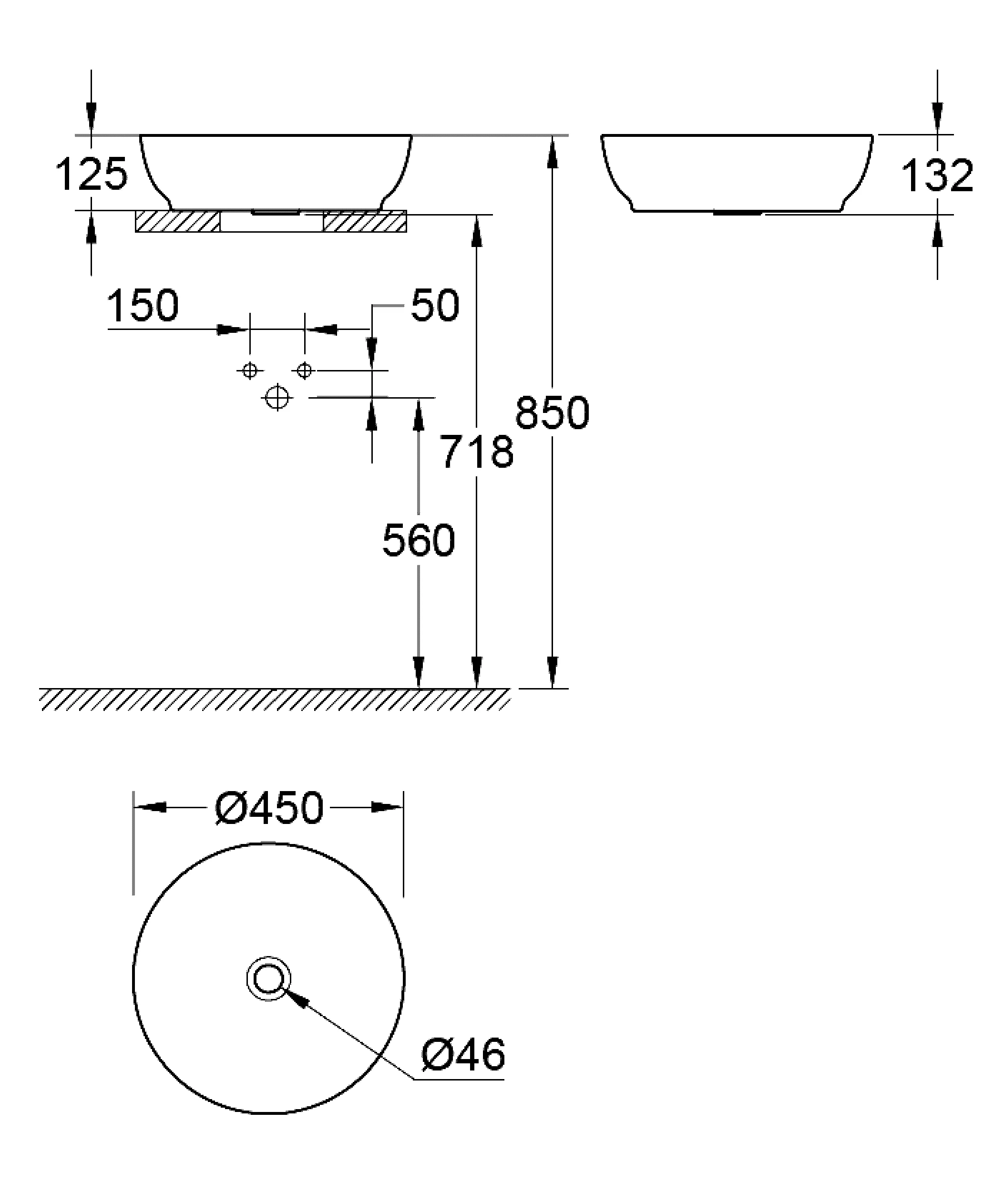 Grohe Waschbecken „Essence Keramik“ in weiß alpin Grohe Waschbecken „Essence Keramik“ in weiß alpin