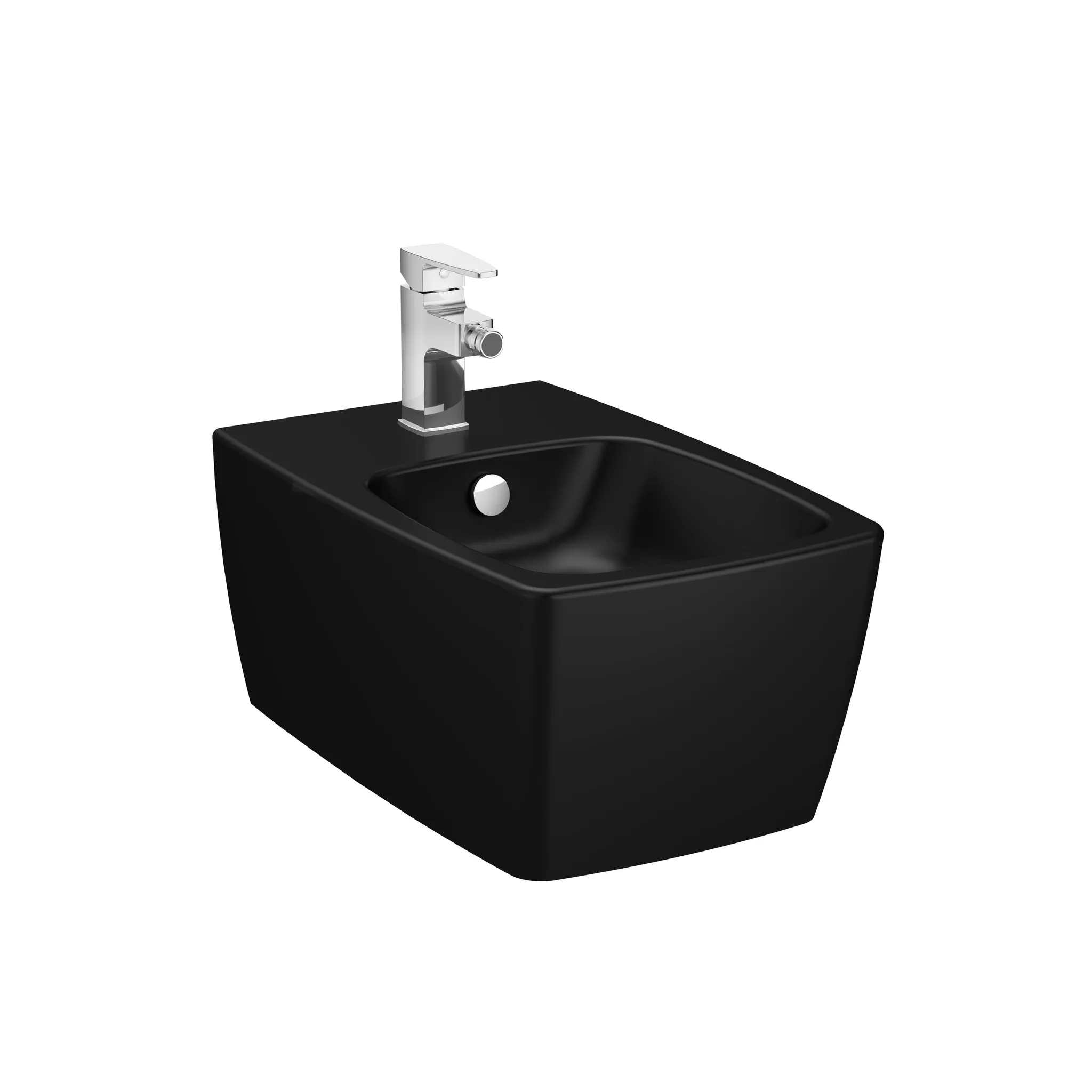 VitrA Metropole Wand-Bidet 36 x 56 cm, verdeckte Befestigung, Schwarz Matt VitrA Metropole Wand-Bidet 36 x 56 cm, verdeckte Befestigung, Schwarz Matt