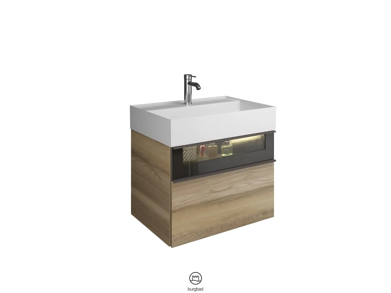 burgbad Badmöbelset „Yumo“ in Eiche Dekor Cashmere burgbad Badmöbelset „Yumo“ in Eiche Dekor Cashmere
