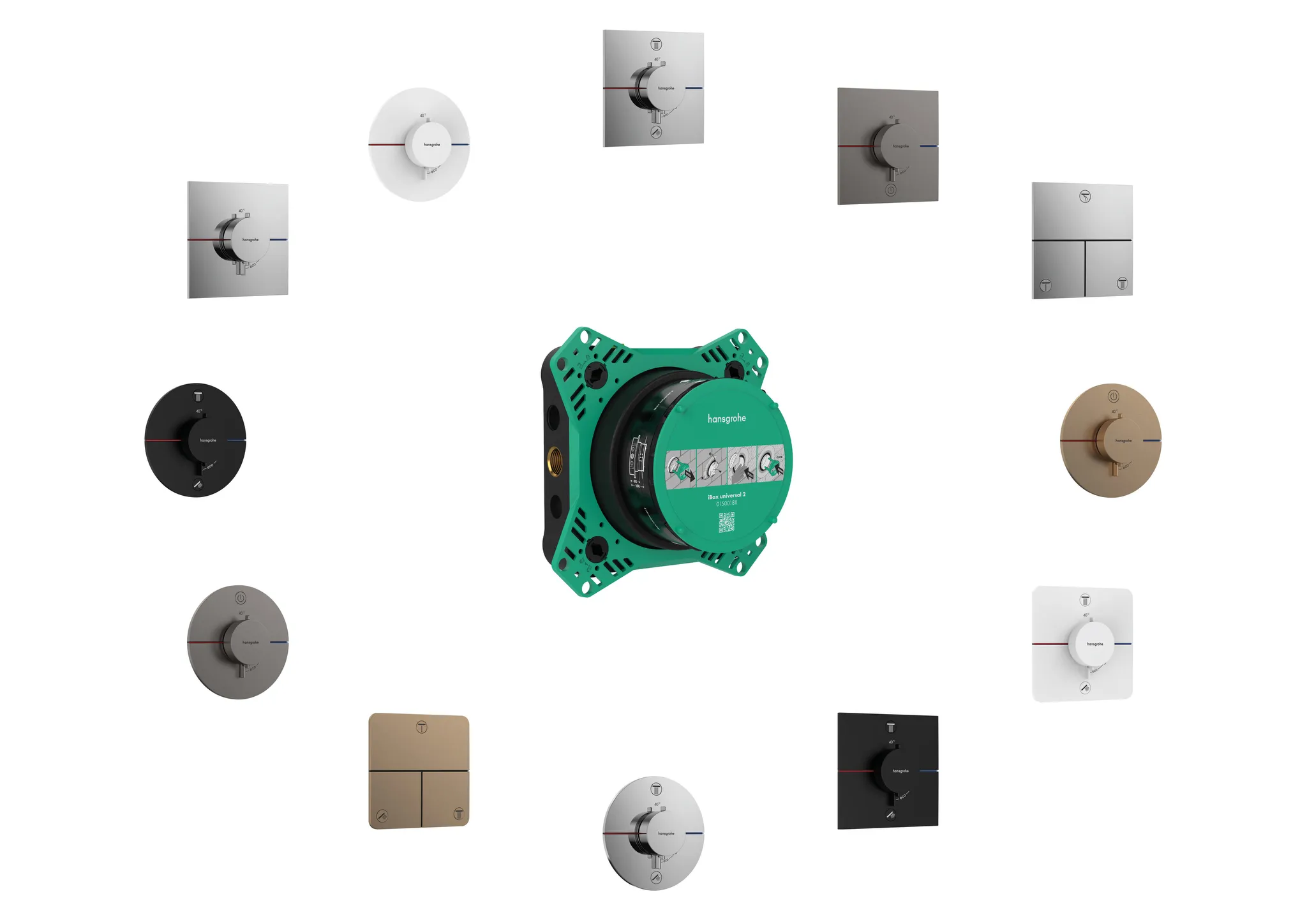 ShowerSelect Comfort S Thermostat Unterputz für 1 Verbraucher und einen zusätzlichen Abgang Chrom ShowerSelect Comfort S Thermostat Unterputz für 1 Verbraucher und einen zusätzlichen Abgang Chrom