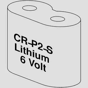SANIT Lithium Batterie 6V DC, CR P 2
