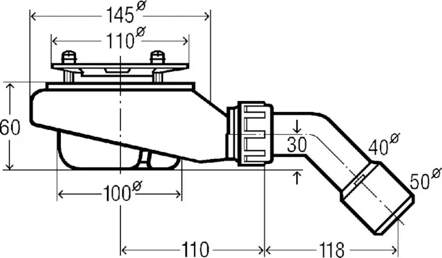 Viega Ablaufgarnitur Modell 6963.1 „Tempoplex“ 14,4 cm Viega Ablaufgarnitur Modell 6963.1 „Tempoplex“ 14,4 cm