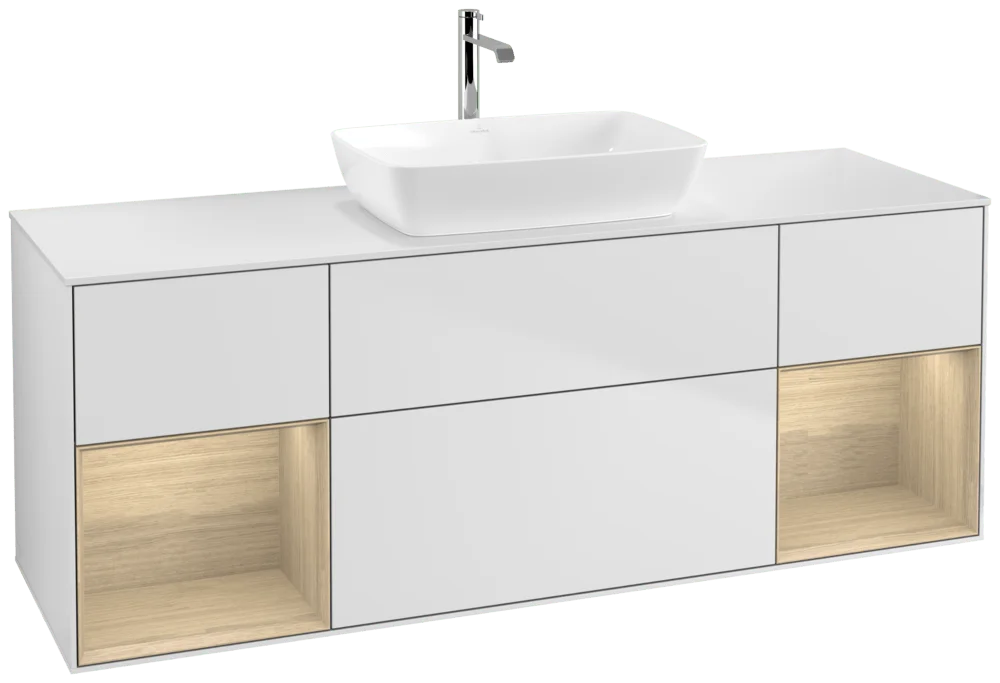Villeroy & Boch Finion Waschbeckenunterschrank F86, 1600 x 603 x 501 mm, mit Beleuchtung
