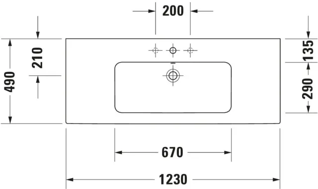 Wandwaschtisch „ME by Starck“, mit Überlauf, Hahnlochposition mittig in Weiß Hochglanz Wandwaschtisch „ME by Starck“, mit Überlauf, Hahnlochposition mittig in Weiß Hochglanz