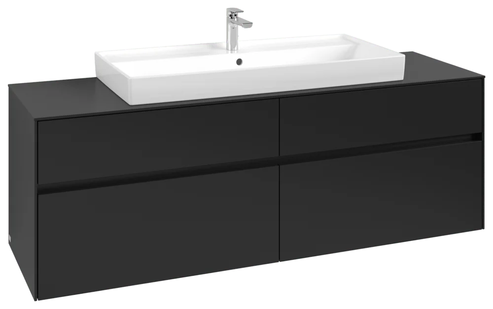 Villeroy & Boch Collaro Waschbeckenunterschrank C031B0, 1600 x 548 x 500 mm, Volcano Black Villeroy & Boch Collaro Waschbeckenunterschrank C031B0, 1600 x 548 x 500 mm, Volcano Black