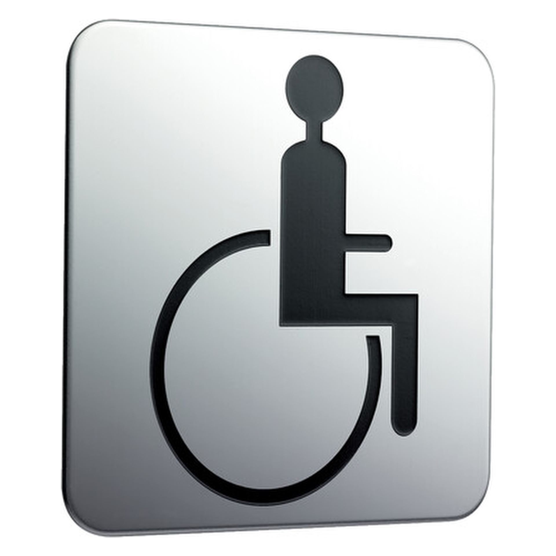 emco Türschild zum Aufkleben Rollstuhlfahrer „system 2“ 10 cm 