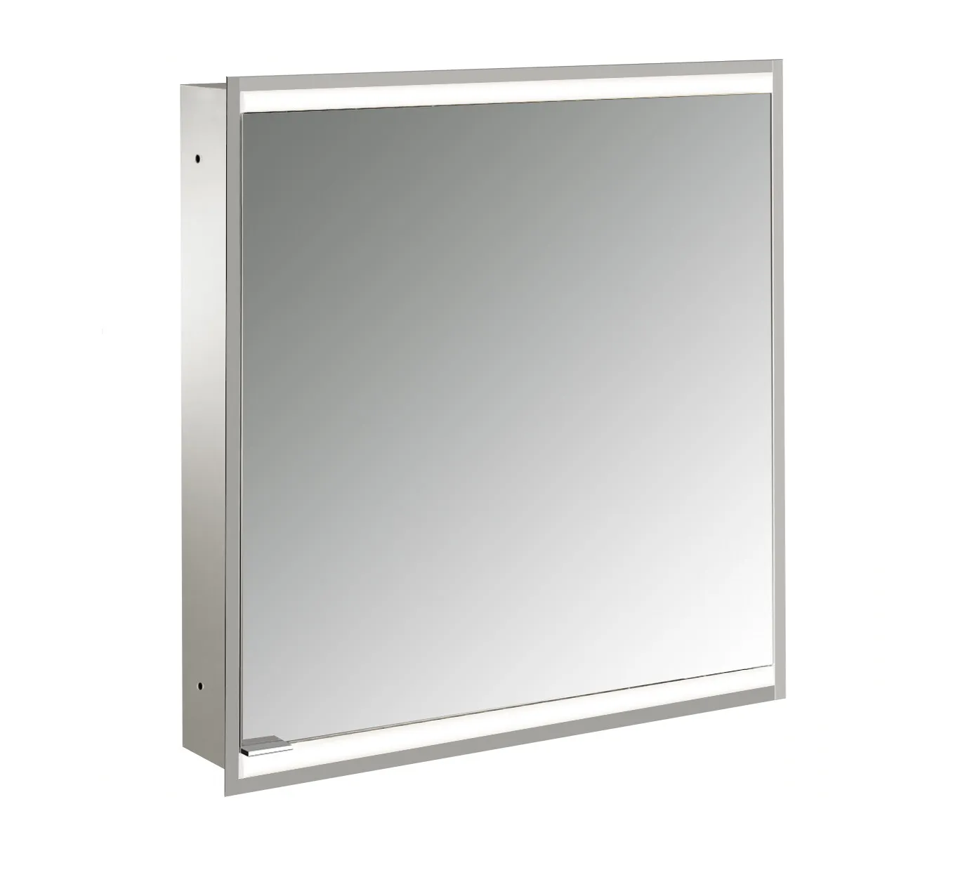 emco prime 2 emco asis PG2 Lichtspiegelschrank Prime 2 FaceliftUnterputz 600 mm 1-türig IP20 Türanschlag rechts Rückwand weiß