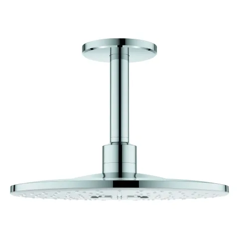 Kopfbrauseset Rainshower SmartActive 310 26477, 2 Strahlarten, Deckenauslass 142 mm, runde Form, chrom Farbe: moon white Kopfbrauseset Rainshower SmartActive 310 26477, 2 Strahlarten, Deckenauslass 142 mm, runde Form, chrom Farbe: moon white