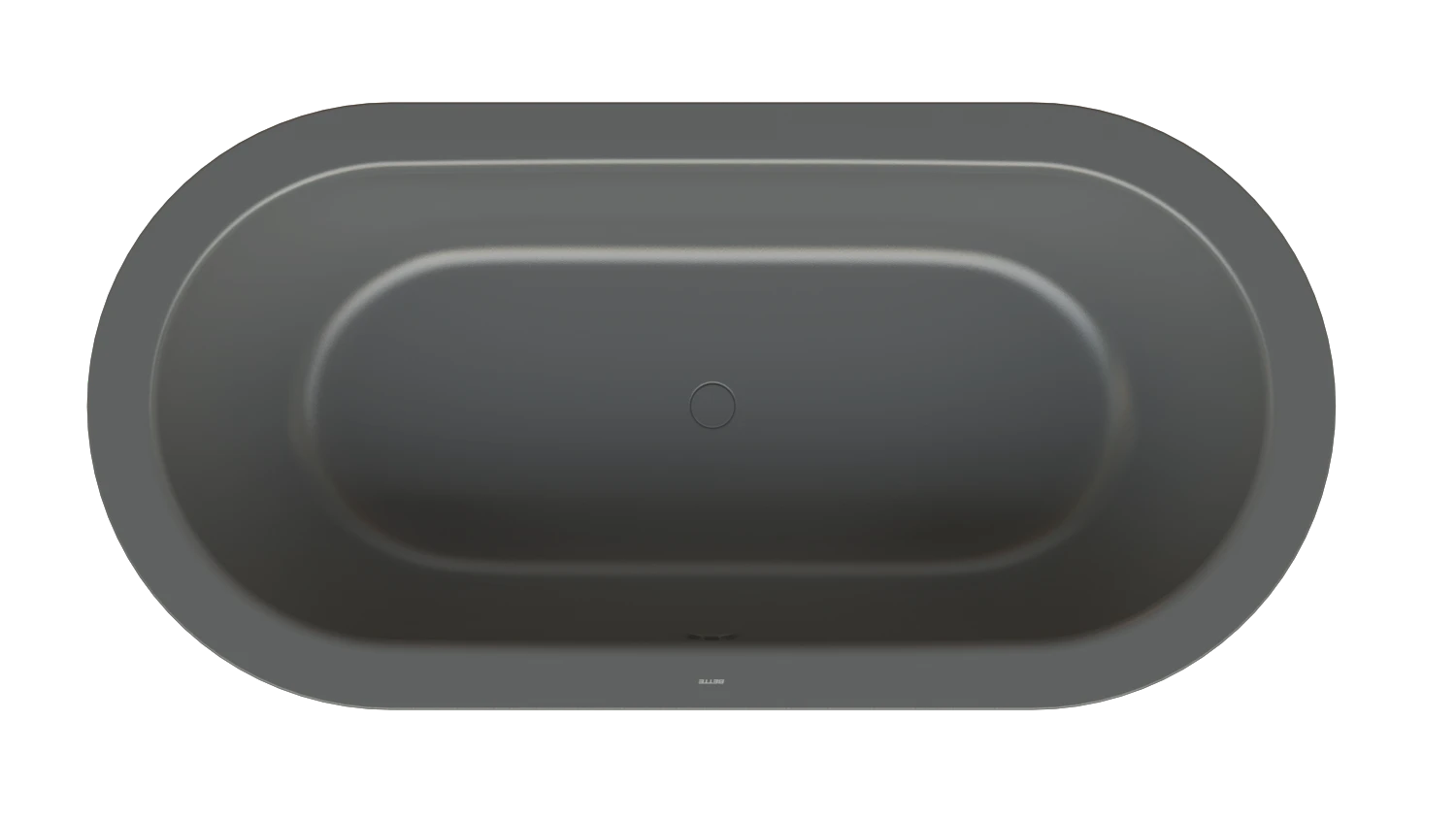 Bette oval Badewanne „BetteStarlet Oval Silhouette“ 195 × 95 cm in Raven
