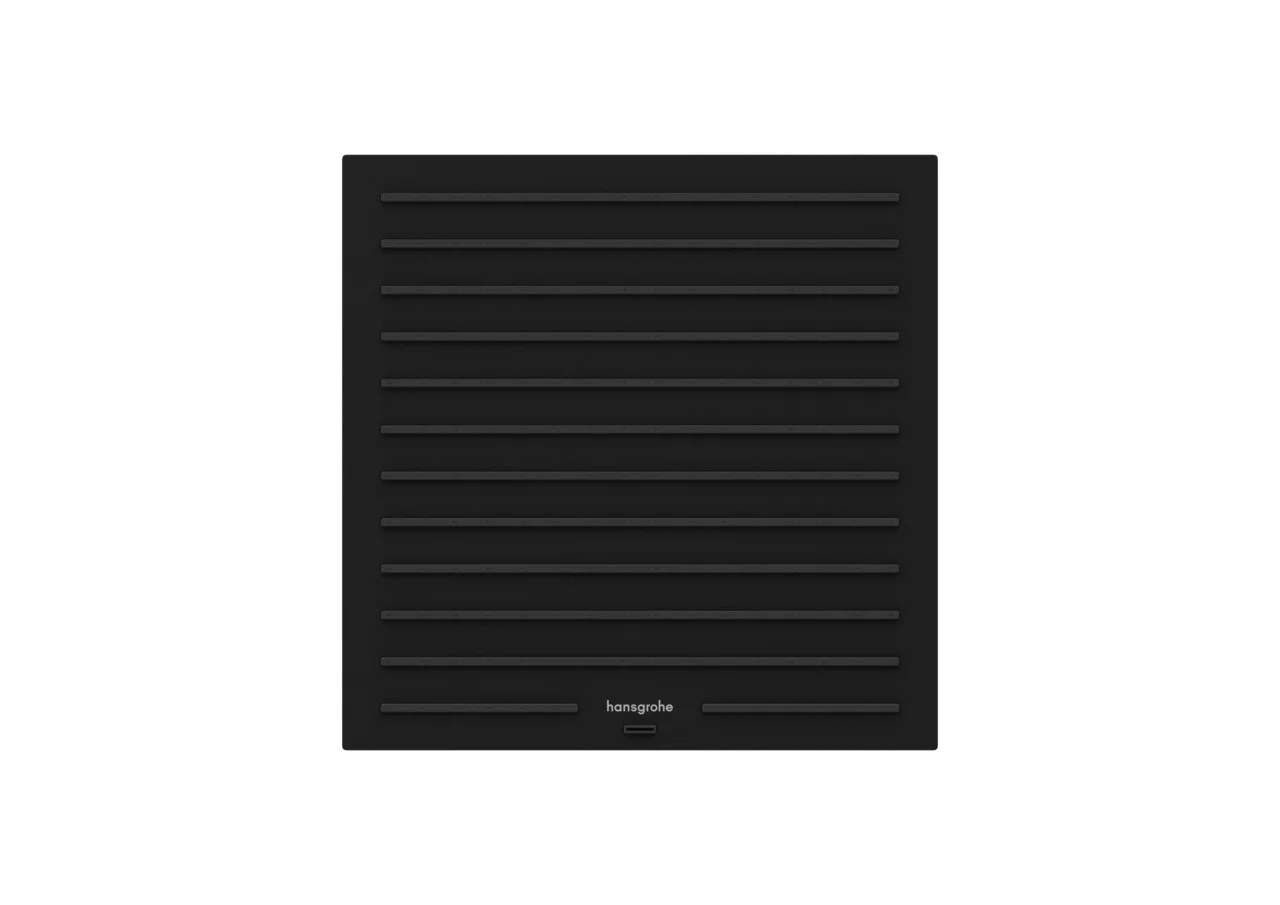 Hansgrohe Pulsify E Kopfbrause 260x260 mm, Chrom – PowderRain Strahlart, 11,7 l/min Durchfluss, Fast Drain ab 10° Schrägstellung