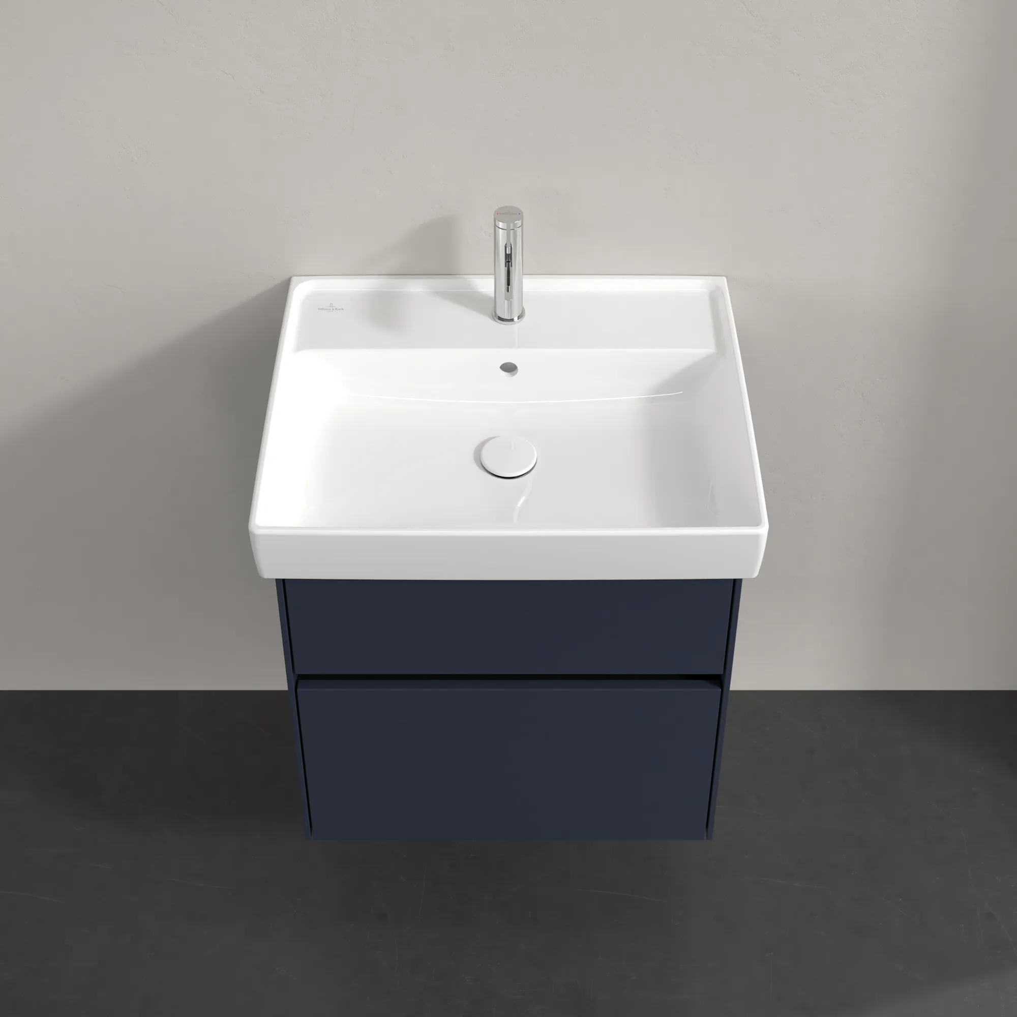 Villeroy & Boch Waschtischunterschrank „Collaro“ 554 × 546 × 444 mm Marine Blue, für Becken mittig, mit Beleuchtung, Soft Closing Villeroy & Boch Waschtischunterschrank „Collaro“ 554 × 546 × 444 mm Marine Blue, für Becken mittig, mit Beleuchtung, Soft Closing