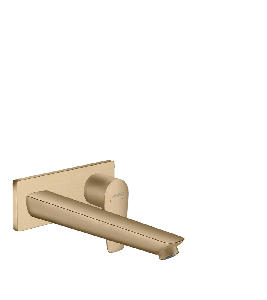 Hansgrohe Talis E Einhebel-Waschtischmischer Unterputz, Brushed Bronze, Ausladung 225 mm