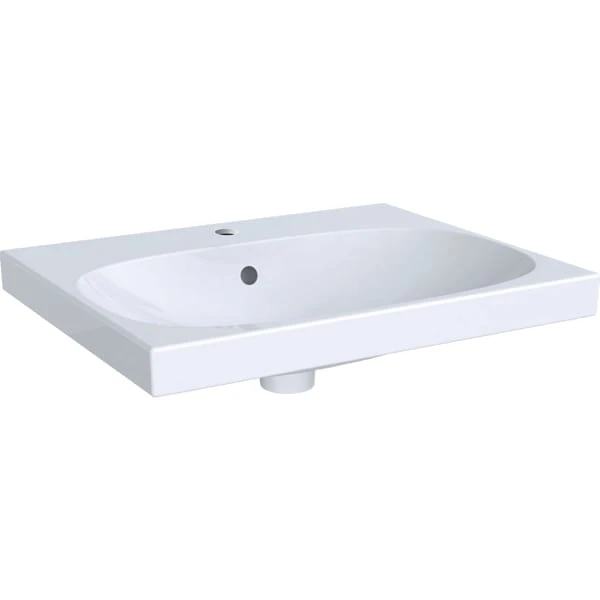 Wandwaschtisch „Acanto“, rechteckig 60 × 48,2 cm Becken: mittig / Größe: 60 × 48,2 cm / Hahnlochposition: mittig / Oberflächenveredelung: ohne Oberflächenveredelung / Überlauf: mit Überlauf Wandwaschtisch „Acanto“, rechteckig 60 × 48,2 cm Becken: mittig / Größe: 60 × 48,2 cm / Hahnlochposition: mittig / Oberflächenveredelung: ohne Oberflächenveredelung / Überlauf: mit Überlauf