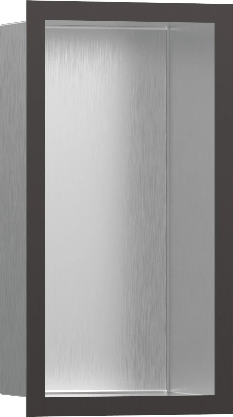 Hansgrohe XtraStoris Individual Wandnische Edelstahl gebürstet Brushed Black Chrome 300 x 150 x 100 mm Einbautiefe 100 mm für Neubau und Sanierung Hansgrohe XtraStoris Individual Wandnische Edelstahl gebürstet Brushed Black Chrome 300 x 150 x 100 mm Einbautiefe 100 mm für Neubau und Sanierung