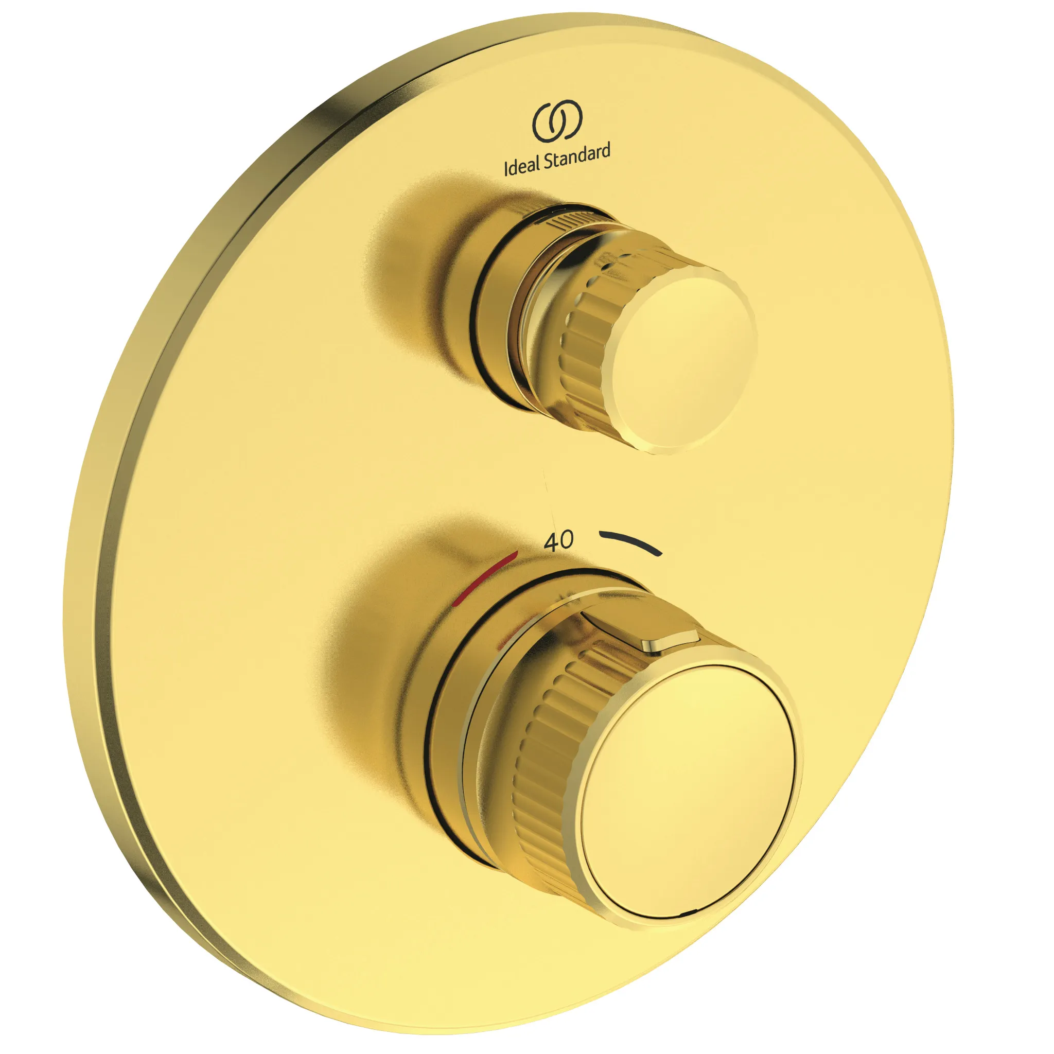 Brausethermostat Unterputz Ceratherm Navigo 1 Verbraucher Rund Brushed Gold