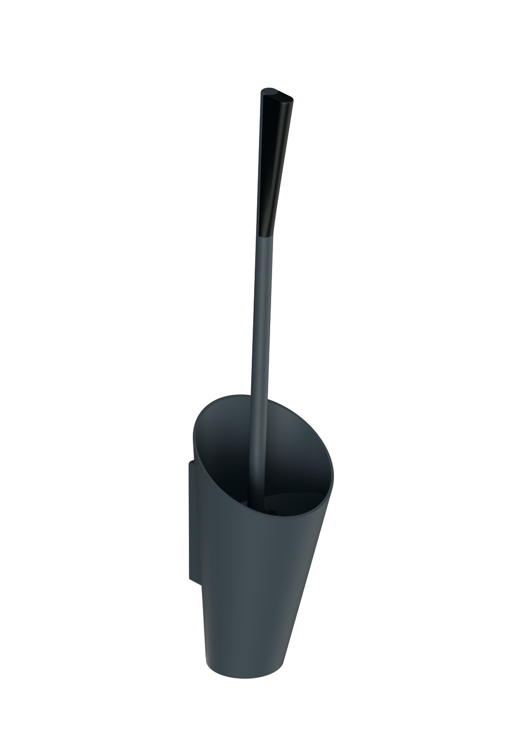 HEWI Toilettenbürstengarnitur „Serie 801“ 13 × 57,5 cm in Anthrazitgrau