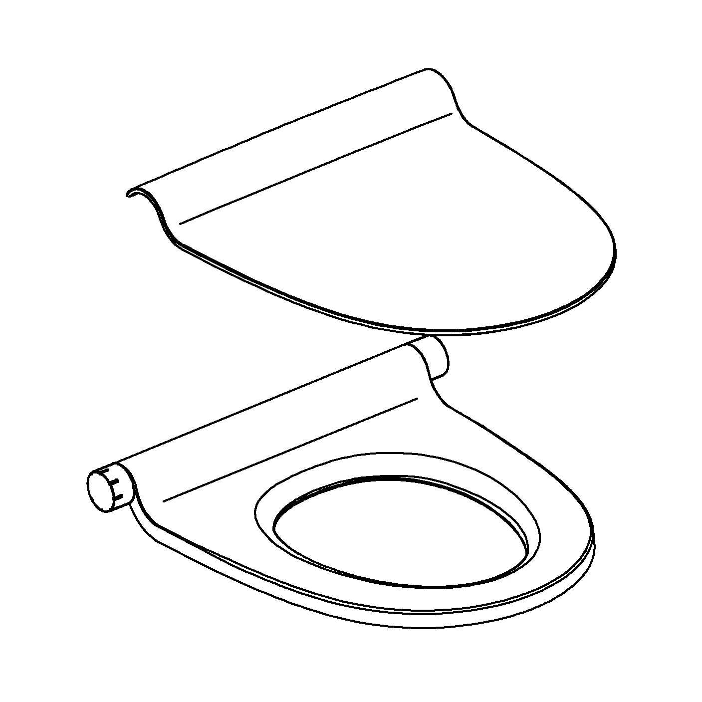 WC-Sitz und Deckel 14913, für Sensia IGS Dusch-WC