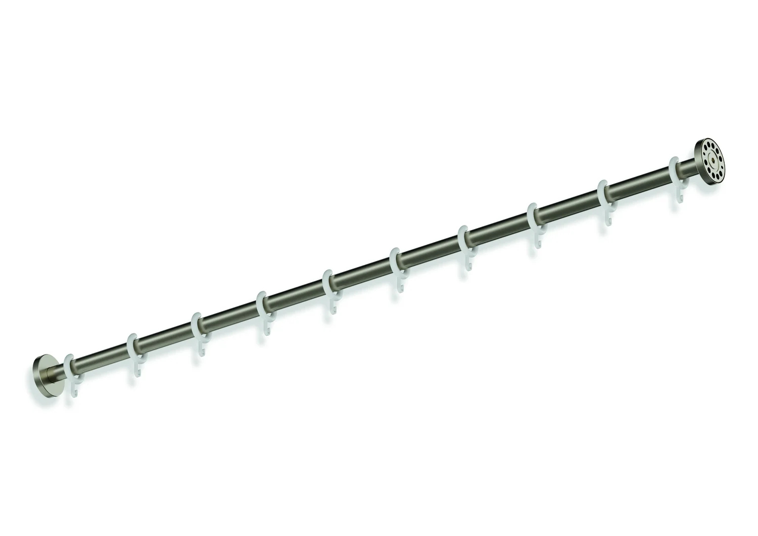 HEWI System 900 Vorhangstange, Edelstahl, PVD, Länge 1219 mm