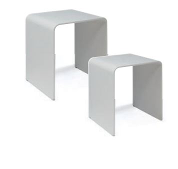 repaBAD Hocker „Seattle“ 38 × 30 × 43 cm in Arctic White repaBAD Hocker „Seattle“ 38 × 30 × 43 cm in Arctic White
