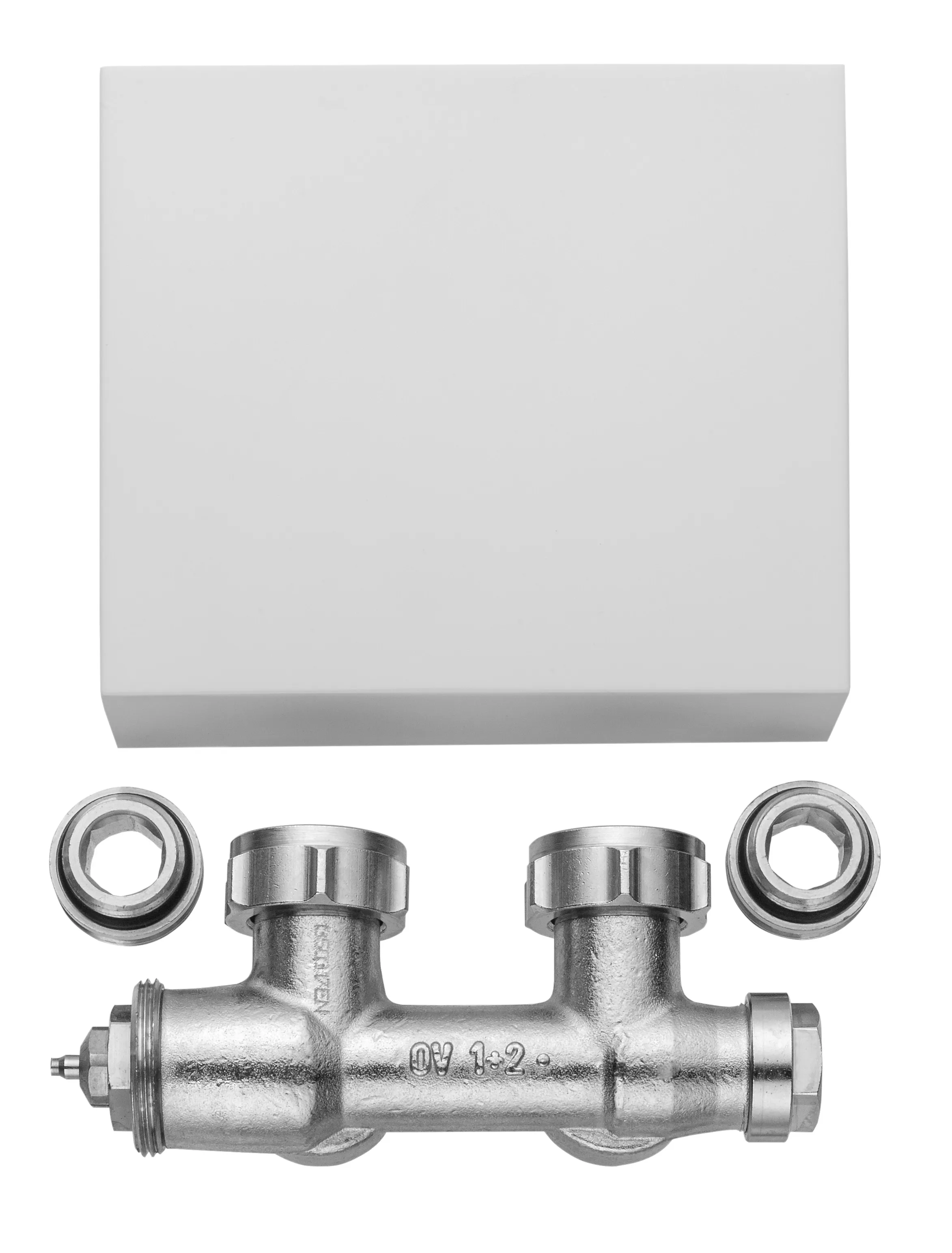 Kermi Ventilhahnblock-Set Eckform „Zubehör“ in chrom Kermi Ventilhahnblock-Set Eckform „Zubehör“ in chrom