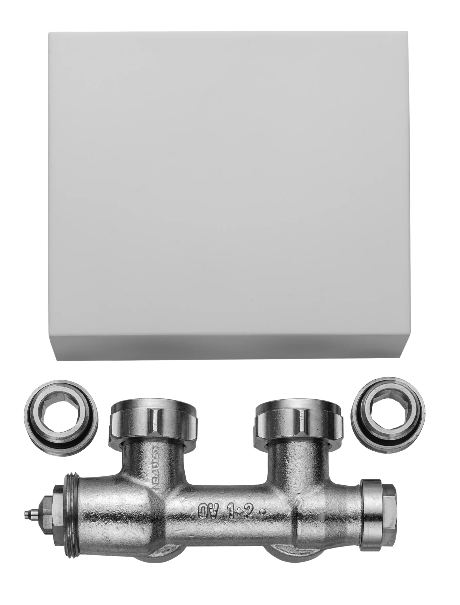 Kermi Ventilhahnblock-Set Eckform „Zubehör“ in weiß Kermi Ventilhahnblock-Set Eckform „Zubehör“ in weiß