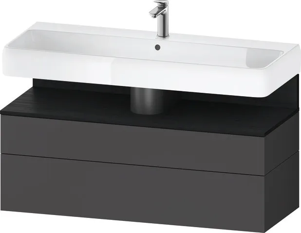 Duravit Waschtischunterschrank wandhängend „Qatego“ 119 × 59 × 47 cm in, ohne Beleuchtung