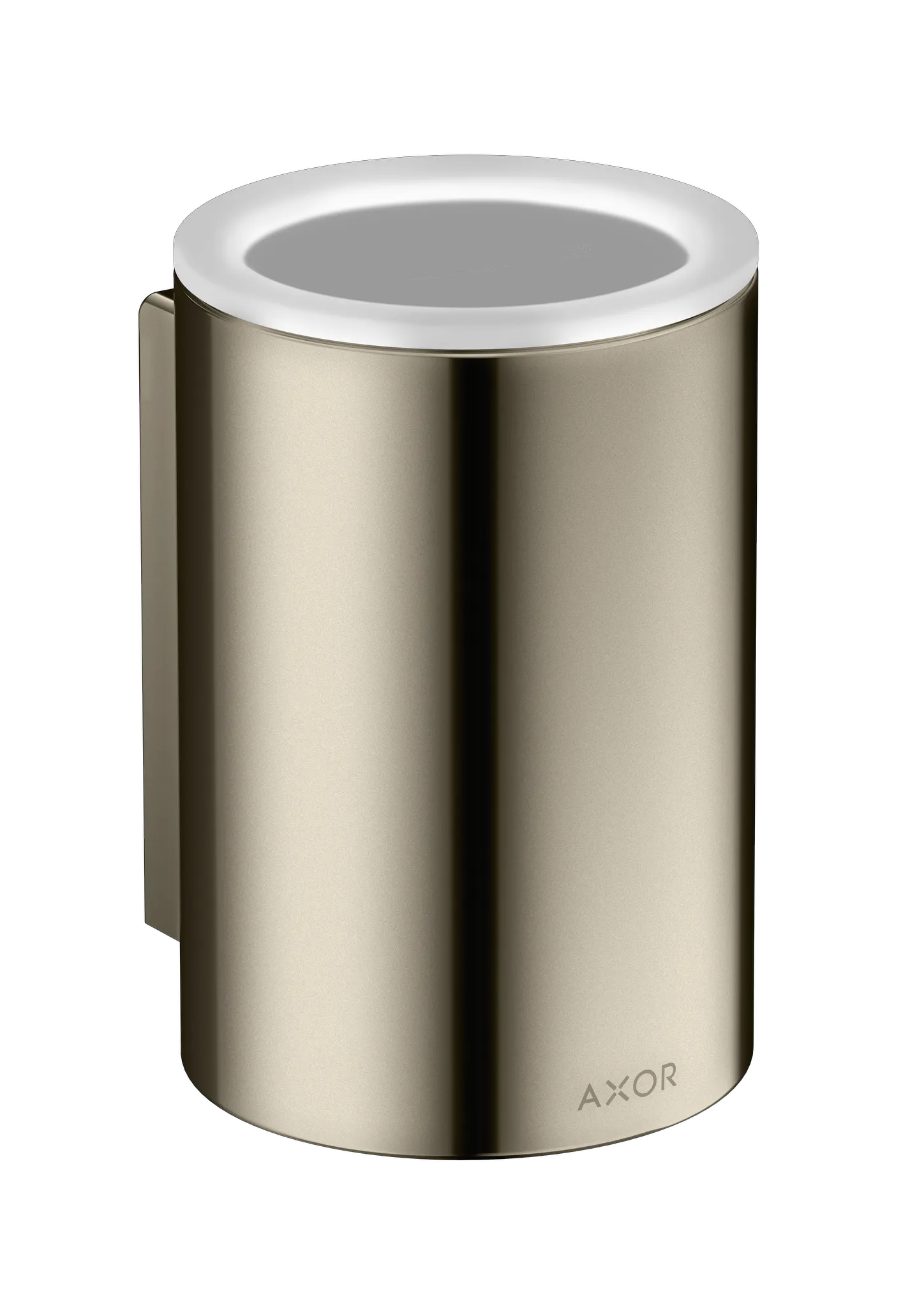 Hansgrohe AXOR Universal Circular Zahnputzbecher, Polished Nickel, Wandmontage