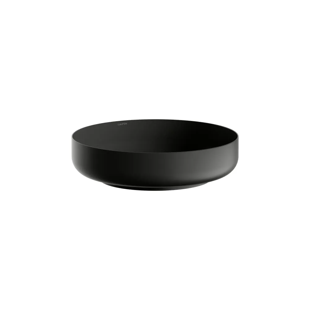 Laufen Waschtisch-Schale SONDO Aufsatz rund 450 x 450 x 119 mm in schwarz matt Laufen Waschtisch-Schale SONDO Aufsatz rund 450 x 450 x 119 mm in schwarz matt