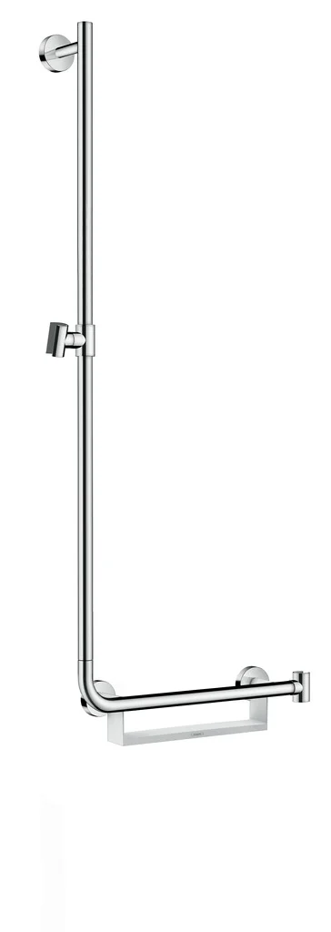 Hansgrohe Unica Brausestange Comfort 110 cm links, weiß/chrom Hansgrohe Unica Brausestange Comfort 110 cm links, weiß/chrom