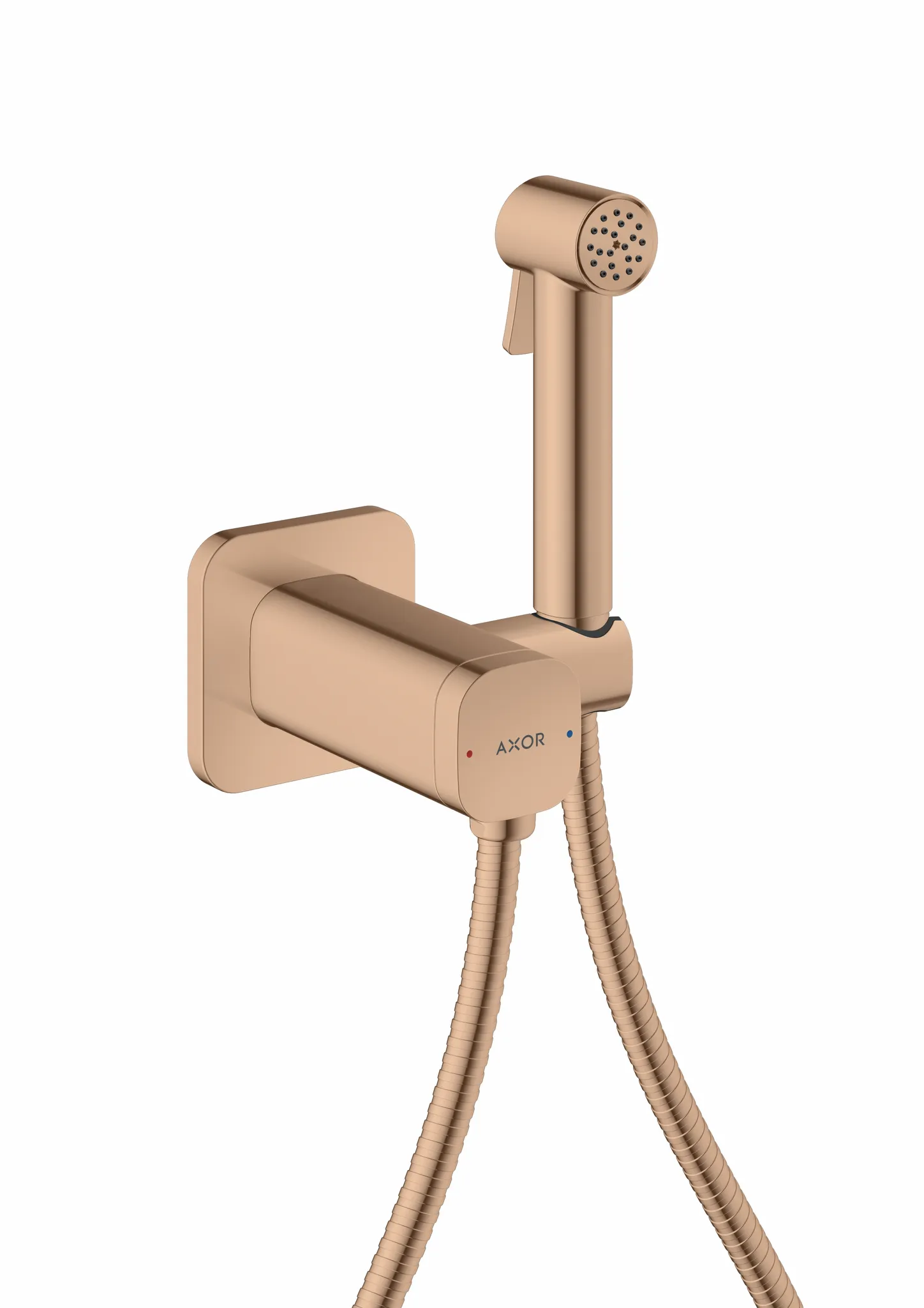 Hansgrohe AXOR Bidette Showers Handbrause Polished Red Gold, 1,25 m Brauseschlauch, 4,4 l/min Durchfluss Hansgrohe AXOR Bidette Showers Handbrause Polished Red Gold, 1,25 m Brauseschlauch, 4,4 l/min Durchfluss